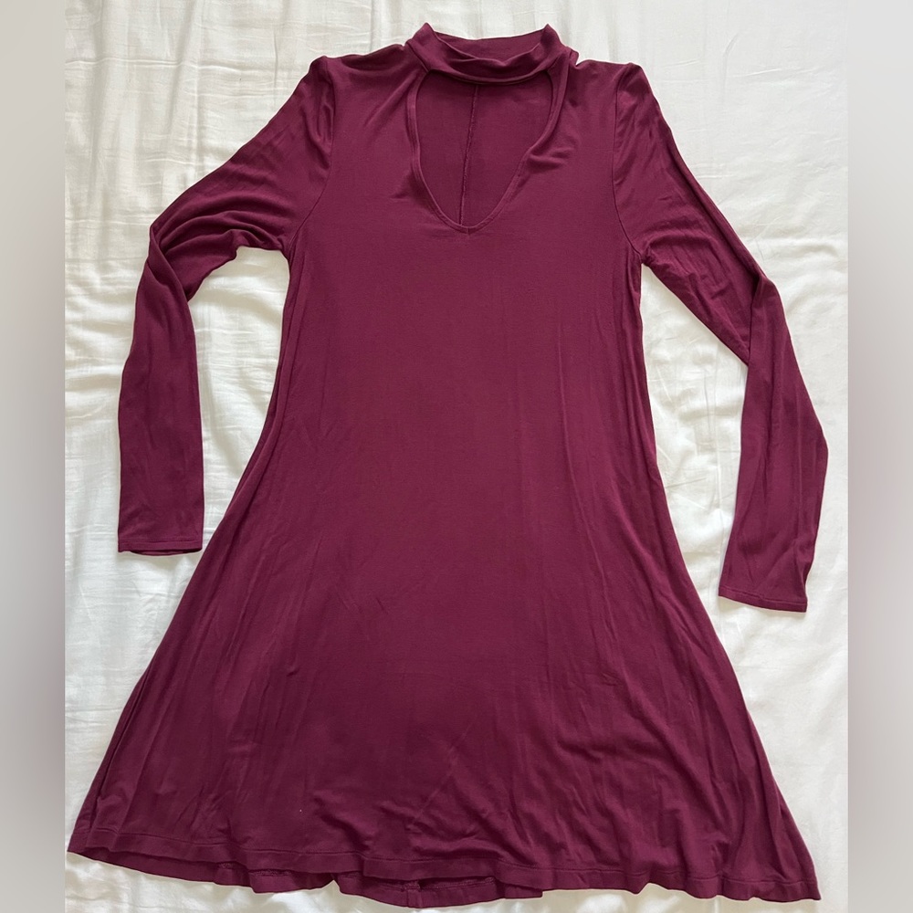 Express Maroon Dress. Size Small.
